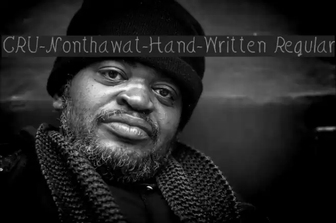 CRU-Nonthawat-Hand-Written Regular Font examples