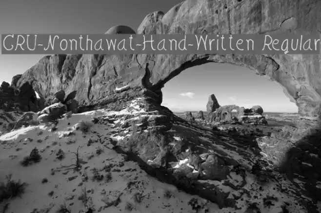 CRU-Nonthawat-Hand-Written Regular Font examples