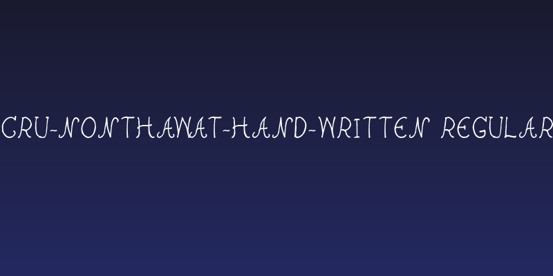 CRU-Nonthawat-Hand-Written Regular Social Header
