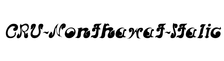 CRU-Nonthawat-Italic  baixar fontes gratis