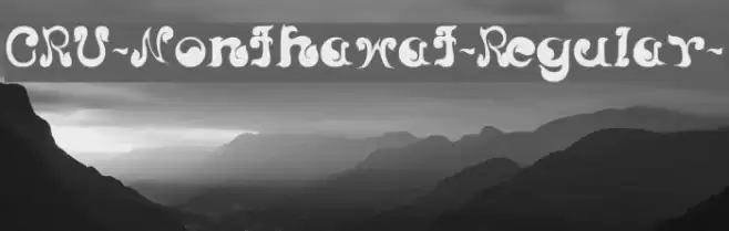 CRU-Nonthawat-Regular- Font examples