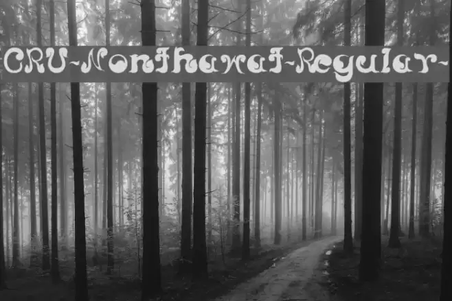 CRU-Nonthawat-Regular- Font examples