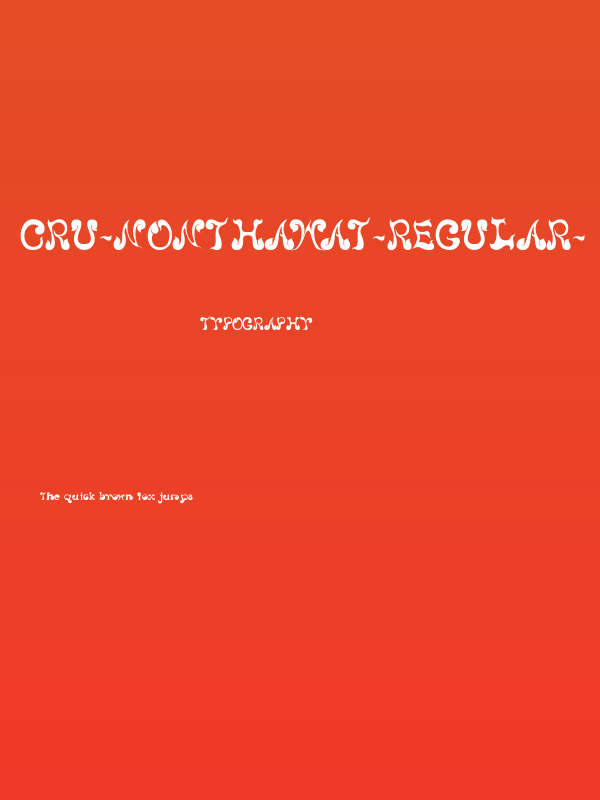 CRU-Nonthawat-Regular- Poster