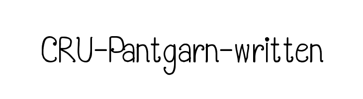 CRU-Pantgarn-written  フリーフォントのダウンロード