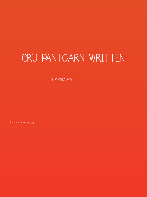 CRU-Pantgarn-written Poster