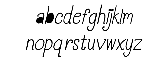 CRU-Pantgarn-writtenitalic Font LOWERCASE