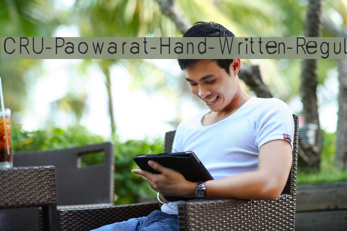 CRU-Paowarat-Hand-Written-Regul Font examples