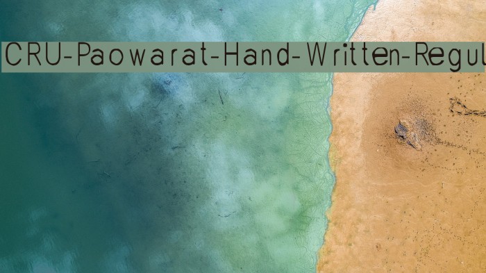CRU-Paowarat-Hand-Written-Regul Font examples