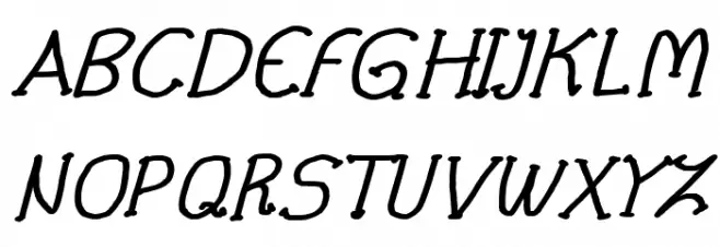 CRU-Pharit-Hand-Written v2 Bold Italic Polices MAJUSCULES