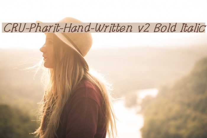 CRU-Pharit-Hand-Written v2 Bold Italic Font examples
