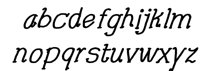 CRU-Pharit-Hand-Written v2 Bold Italic Font LOWERCASE