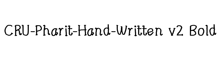CRU-Pharit-Hand-Written v2 Bold Font