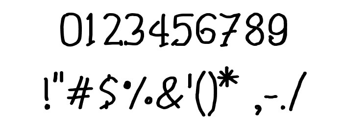 CRU-Pharit-Hand-Written v2 Bold Font OTHER CHARS