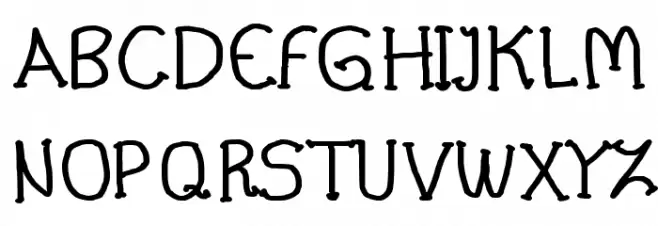 CRU-Pharit-Hand-Written v2 Bold フォント 大文字