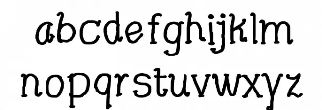 CRU-Pharit-Hand-Written v2 Bold Font LOWERCASE