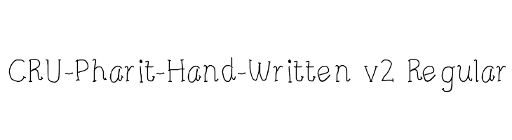 CRU-Pharit-Hand-Written v2 Regular  لخطوط تنزيل
