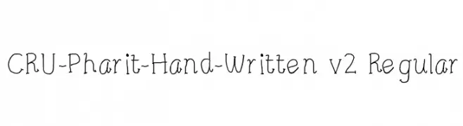 CRU-Pharit-Hand-Written v2 Regular  Descarca Fonturi Gratis
