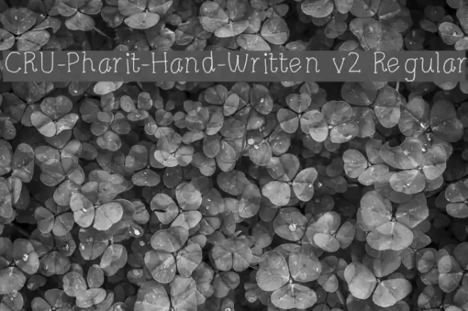 CRU-Pharit-Hand-Written v2 Regular Font examples