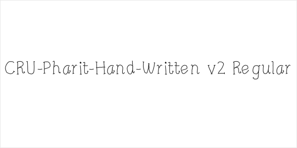 CRU-Pharit-Hand-Written v2 Regular Logo