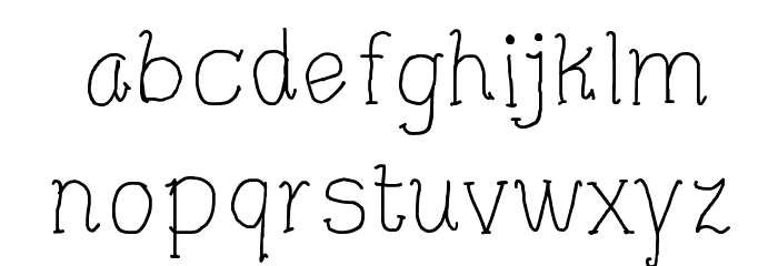 CRU-Pharit-Hand-Written v2 Regular Font LOWERCASE