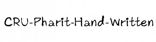 CRU-Pharit-Hand-Written  Frei Schriftart Herunterladen