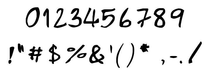 CRU-Pharit-Hand-Written Font OTHER CHARS