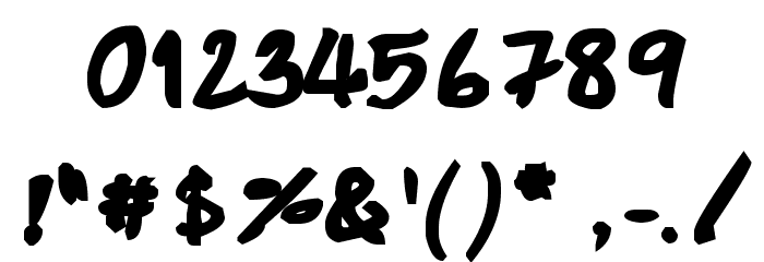CRU-Pharit-Hand-WrittenBold Font OTHER CHARS