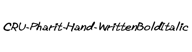 CRU-Pharit-Hand-WrittenBoldItalic  नि: शुल्क फ़ॉन्ट्स डाउनलोड