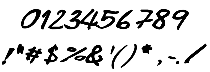 CRU-Pharit-Hand-WrittenBoldItalic Font OTHER CHARS