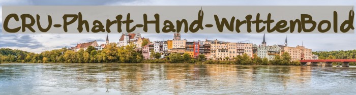CRU-Pharit-Hand-WrittenBold Font examples