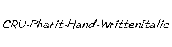 CRU-Pharit-Hand-WrittenItalic  baixar fontes gratis