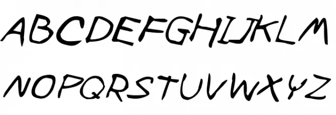CRU-Pharit-Hand-WrittenItalic 字体 大写