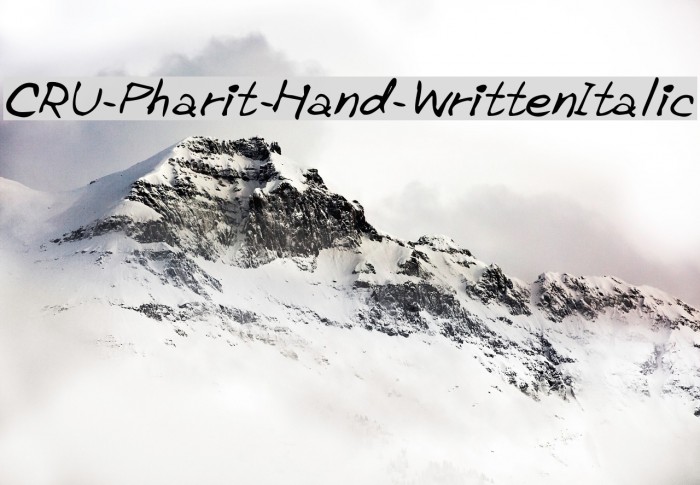 CRU-Pharit-Hand-WrittenItalic Example 2