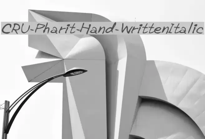 CRU-Pharit-Hand-WrittenItalic Font examples