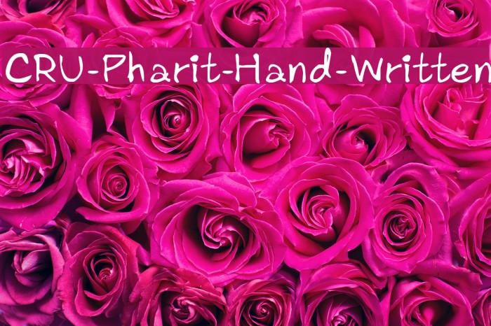 CRU-Pharit-Hand-Written Font examples