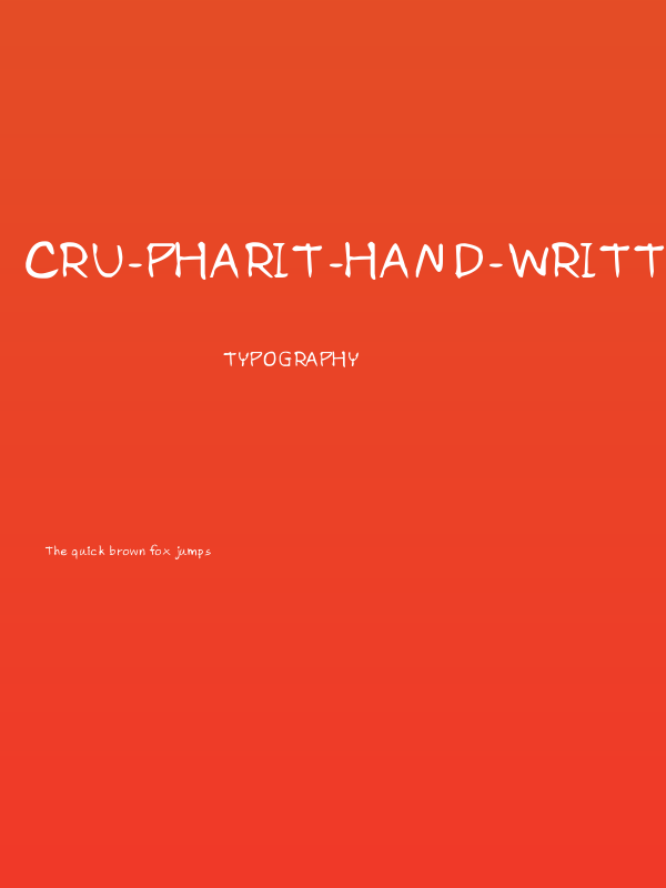 CRU-Pharit-Hand-Written Poster