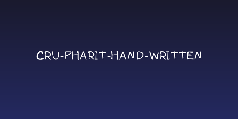 CRU-Pharit-Hand-Written Social Header