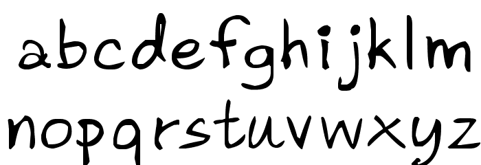 CRU-Pharit-Hand-Written Font LOWERCASE