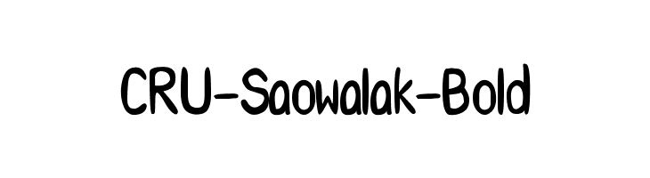 CRU-Saowalak-Bold  Скачать бесплатные шрифты