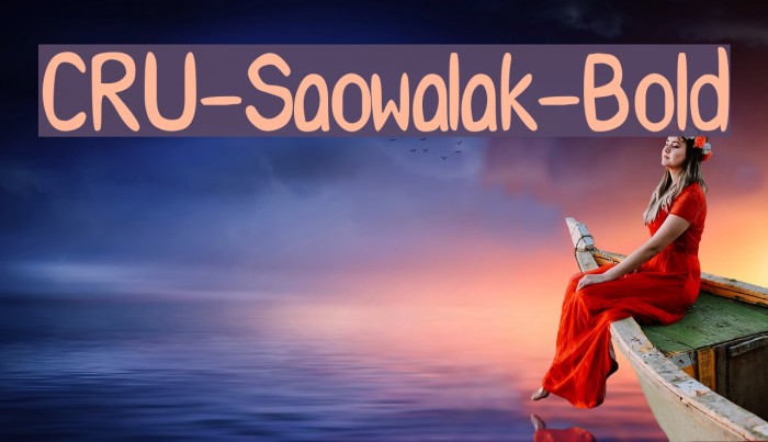 CRU-Saowalak-Bold Font examples