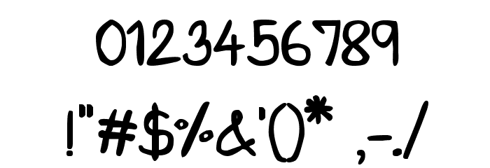 CRU-Saowalak-Hand-Written-Bold Font OTHER CHARS