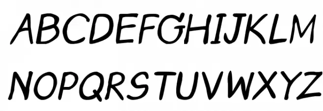 CRU-Saowalak-Hand-Written-Italic-Bold Polices MAJUSCULES