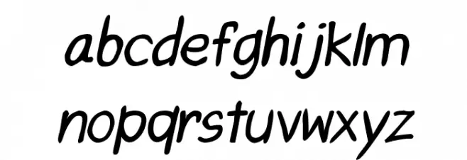 CRU-Saowalak-Hand-Written-Italic-Bold 字体 小写