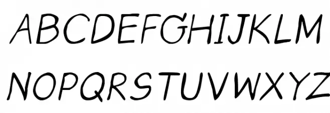 CRU-Saowalak-Hand-Written-Italic Fuentes MAYÚSCULAS