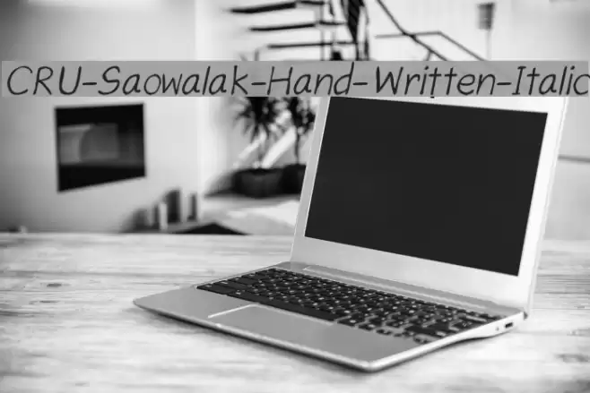 CRU-Saowalak-Hand-Written-Italic Schriftart examples