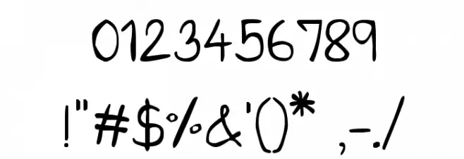 CRU-Saowalak-Hand-Written Font OTHER CHARS