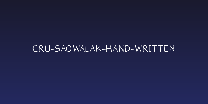 CRU-Saowalak-Hand-Written Social Header