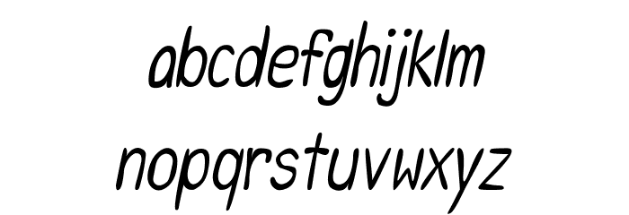 CRU-Saowalak-Italic Font LOWERCASE