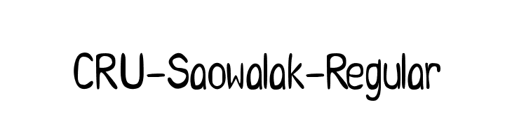 CRU-Saowalak-Regular Font