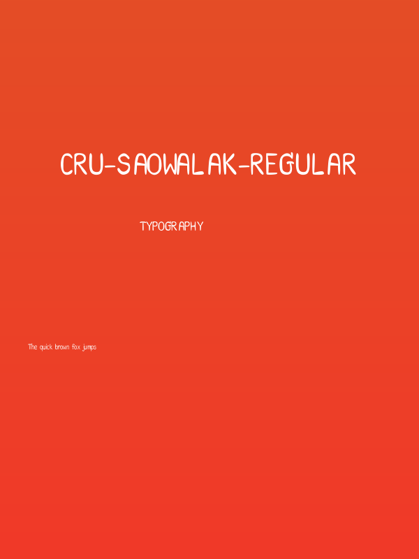 CRU-Saowalak-Regular Poster